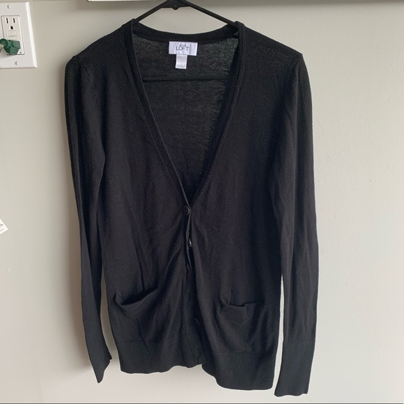 Black Loft Cardigan with pockets - Picture 1 of 4